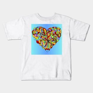 Love Hearts 264 (Style:4) Kids T-Shirt